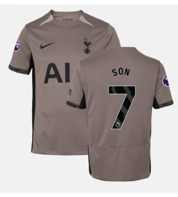 Lacne Muži Futbalové dres Tottenham Hotspur Son Heung-min #7 2023-24 Krátky Rukáv - Tretina